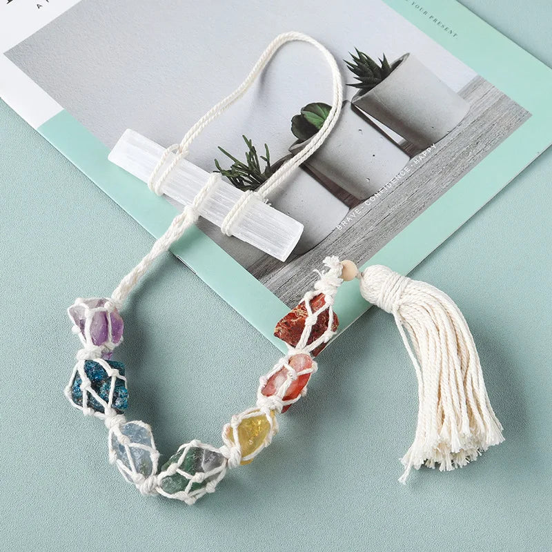 Seven Gemstone Hanging Decoration for Colorful Spaces