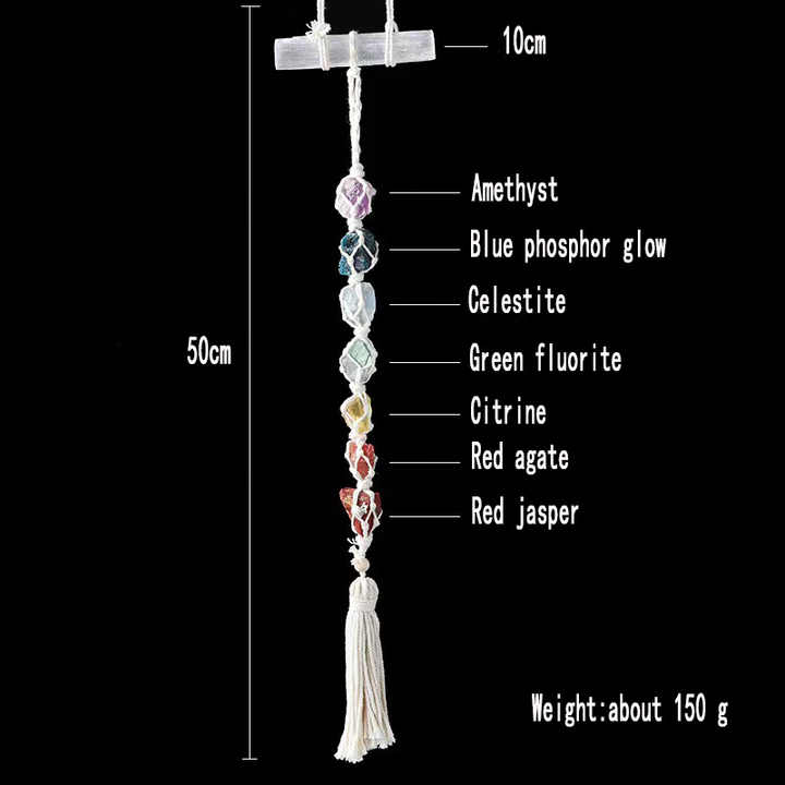 Seven Gemstone Hanging Decoration for Colorful Spaces