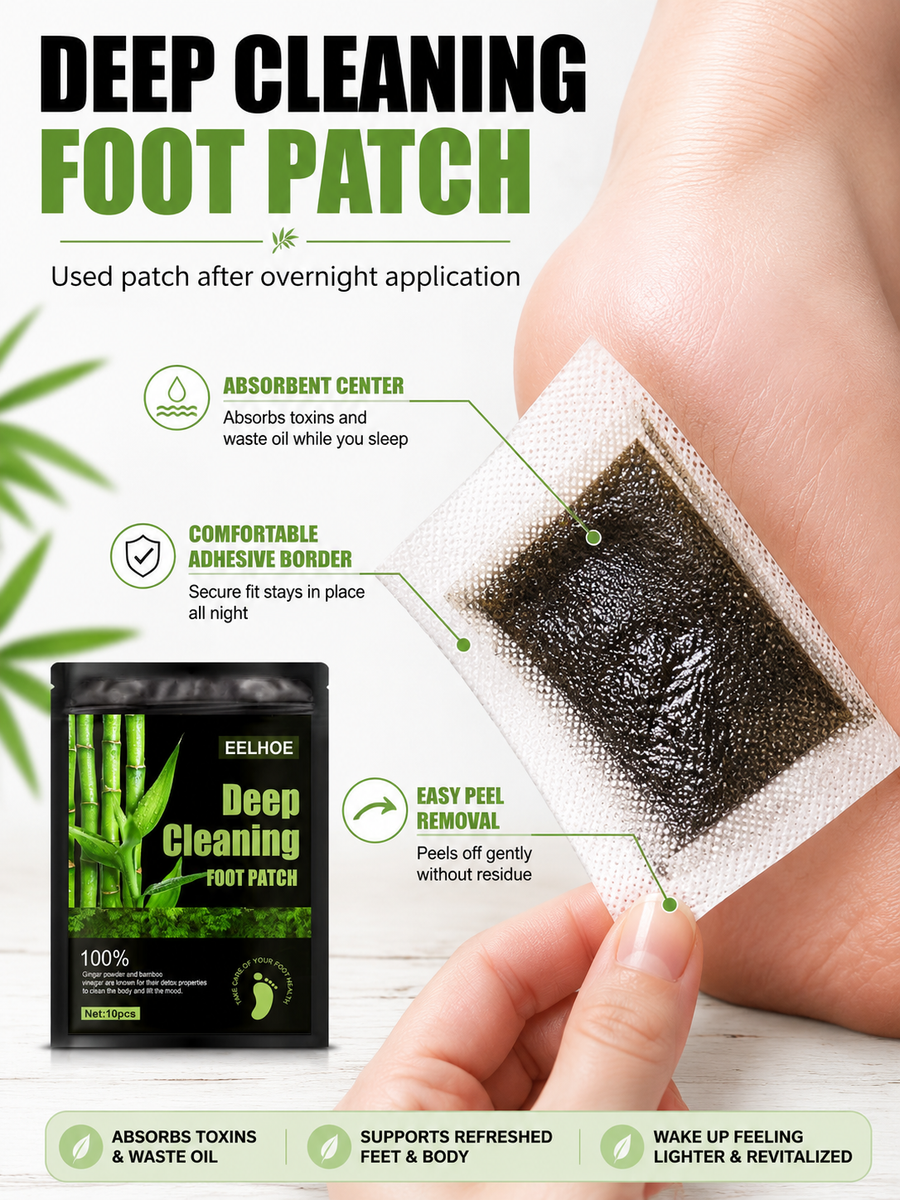 Natural Detox Foot Pads for Restful Sleep & Odor Relief