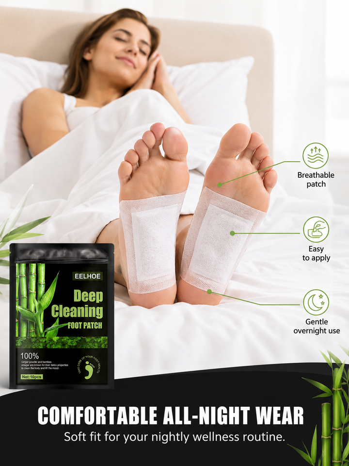 Natural Detox Foot Pads for Restful Sleep & Odor Relief