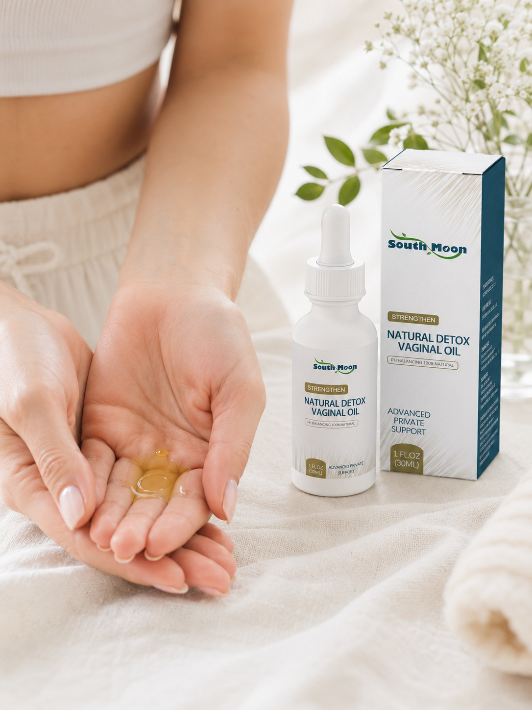 Natural Vaginal Oil — pH-Balancing Detox & Odor Control