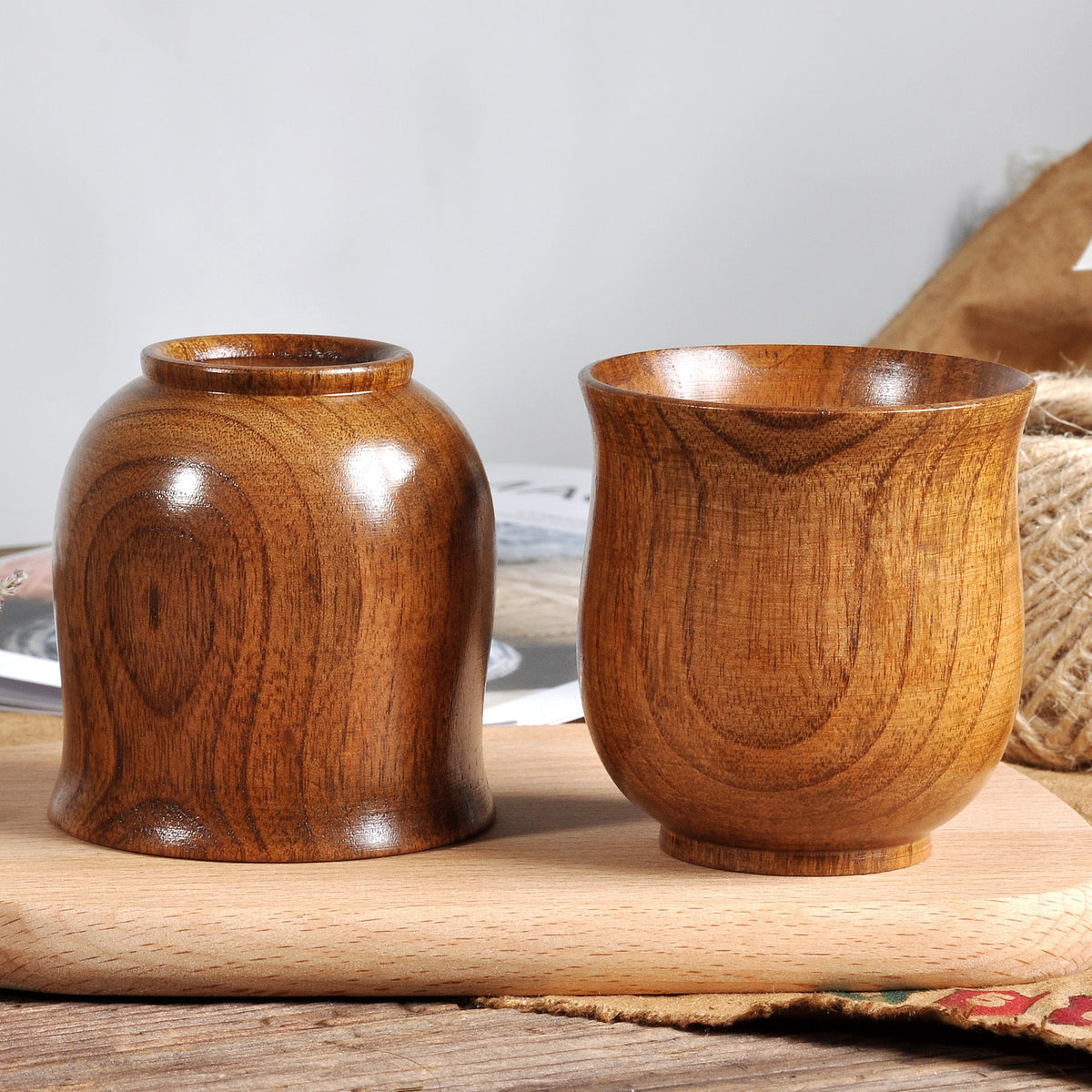 Handmade Natural Wooden Tea Cup in Sour Jujube Wood