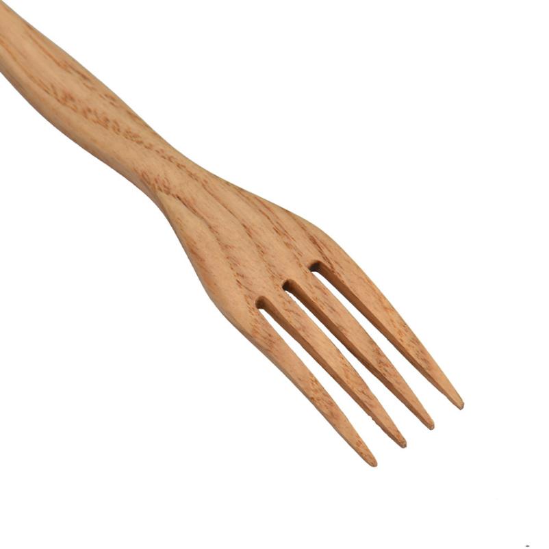 Natural Wood Spork: Spoon and Fork Combined for Travel