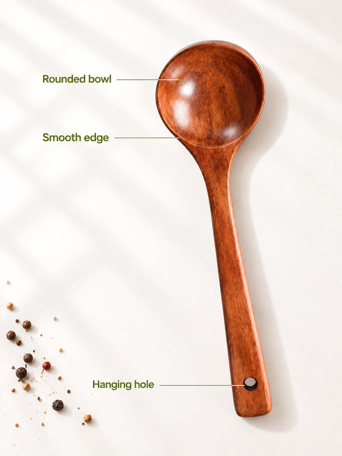Natural Wooden Spoon Set That Protects Nonstick Pans