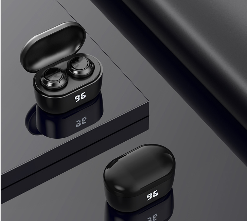 Wireless Earbuds with LED Battery Display, IPX5 Sweat Proof