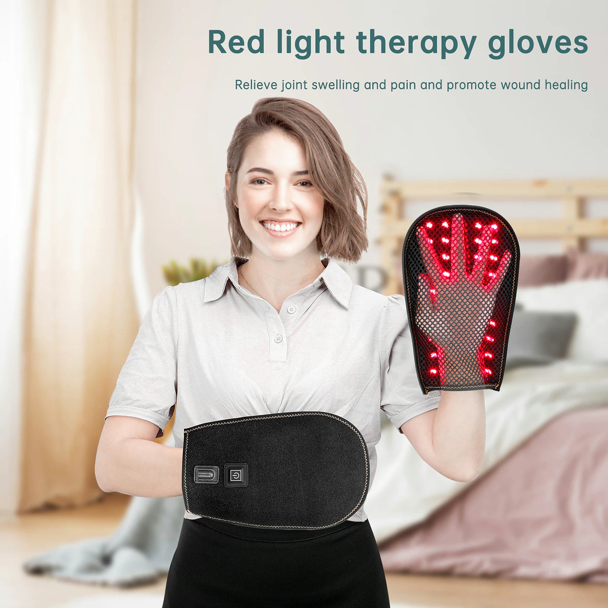 Red Light Therapy Glove for Hand Joint Pain Relief
