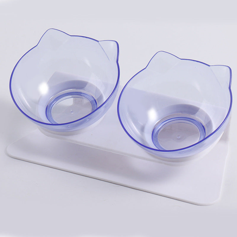 Raised Cat Bowl Station for Stable, Tidy Daily Meals