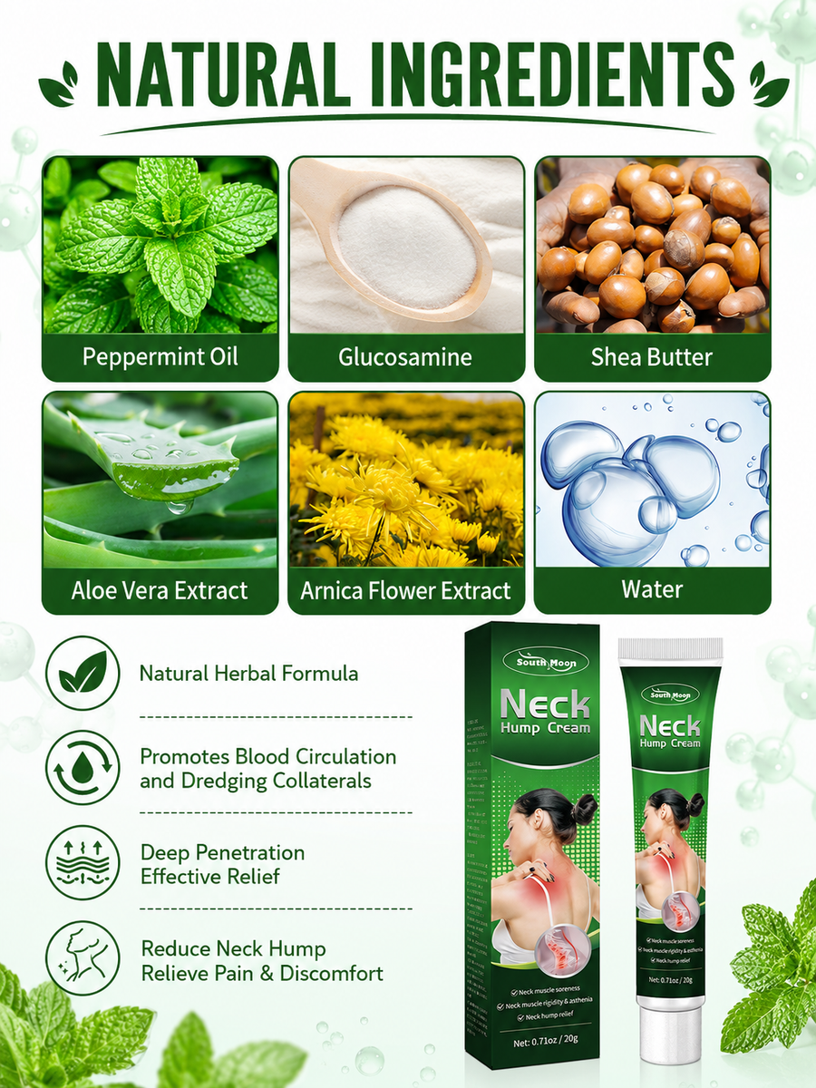 Neck Hump Cream — Deep Targeted Relief for Sedentary Pain