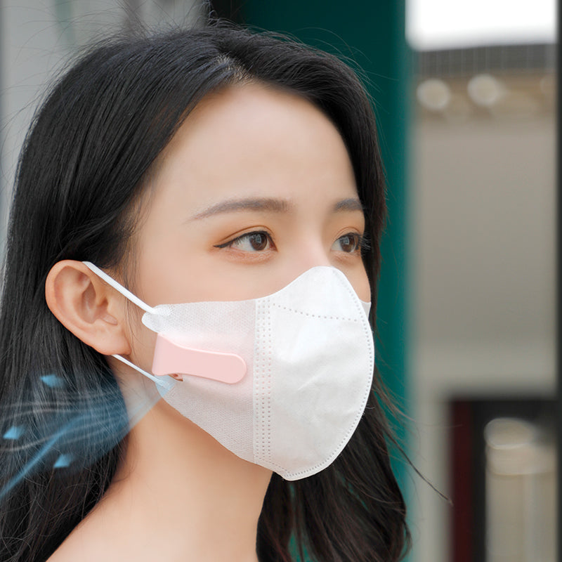 Clip-On Mini Mask Fan: Cooler Breathing in Summer Heat