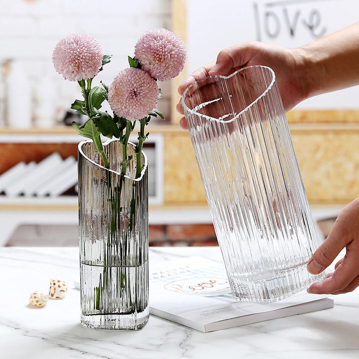 Glass Vase for Romantic Floral Displays and Decor