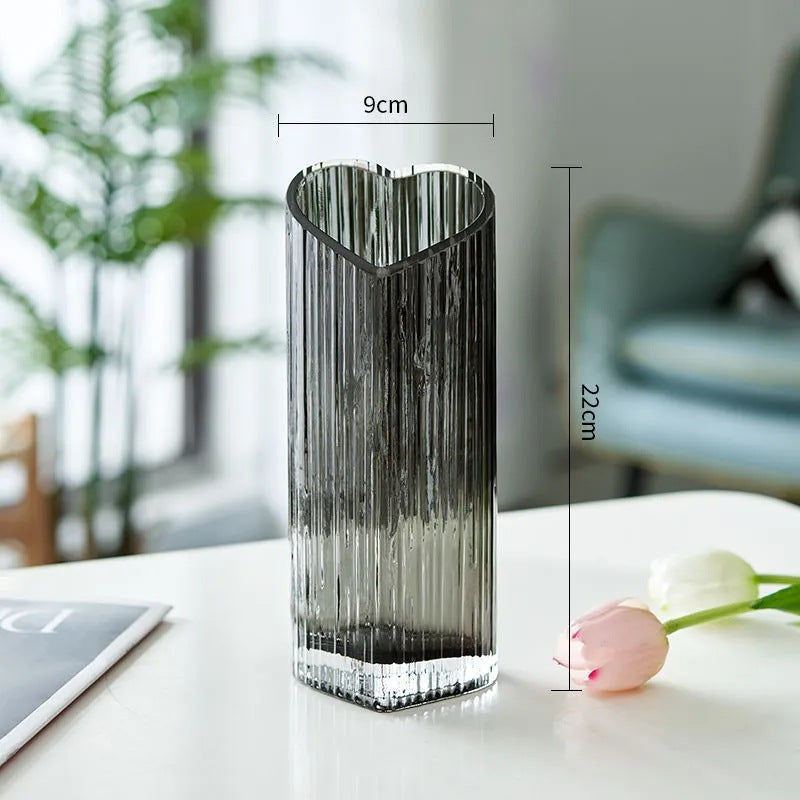Glass Vase for Romantic Floral Displays and Decor