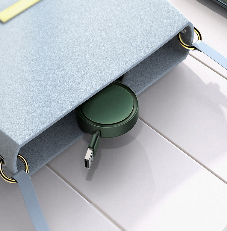 3-in-1 Retractable Charging Cable for Lightning & USB-C