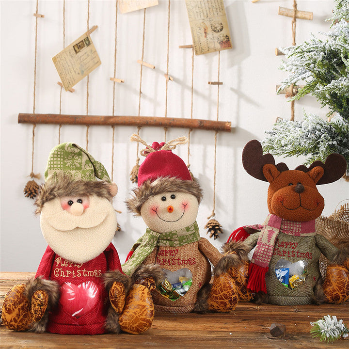 30cm Plush Santa Candy Bag - Christmas Gift & Decor