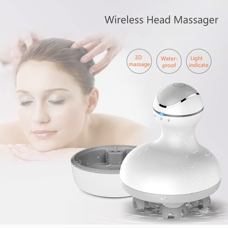 3D Waterproof Head Massager for Scalp Relief at Home