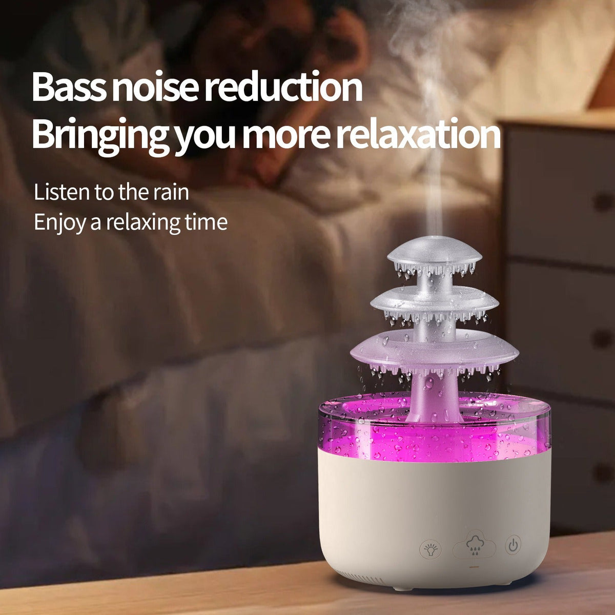 Essential Oil Humidifier 500ml with Calming Color Light