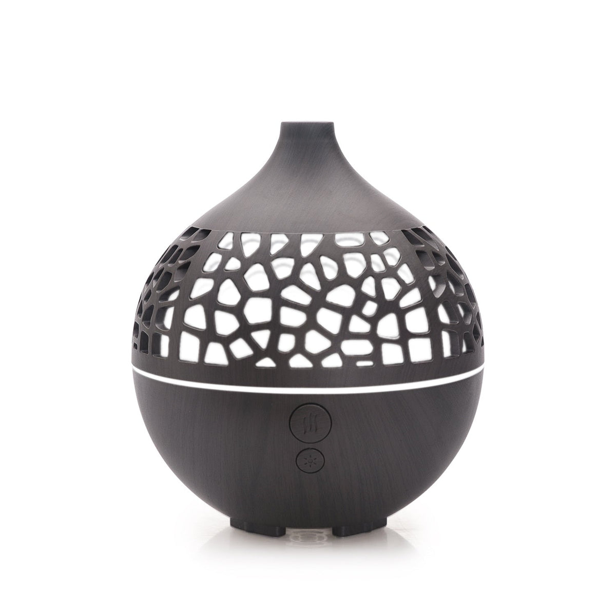 Wood Grain Aroma Diffuser with LED Light, 180ml
