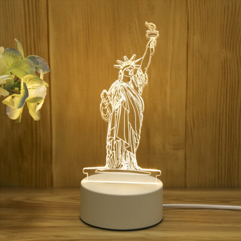 3D Acrylic Night Light for a Cozy Bedside Room Glow