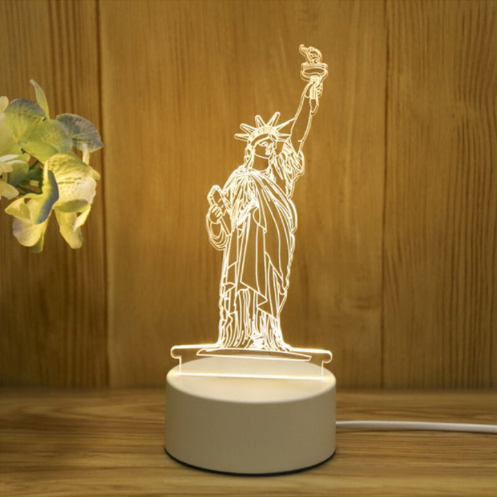 3D Acrylic Night Light for a Cozy Bedside Room Glow