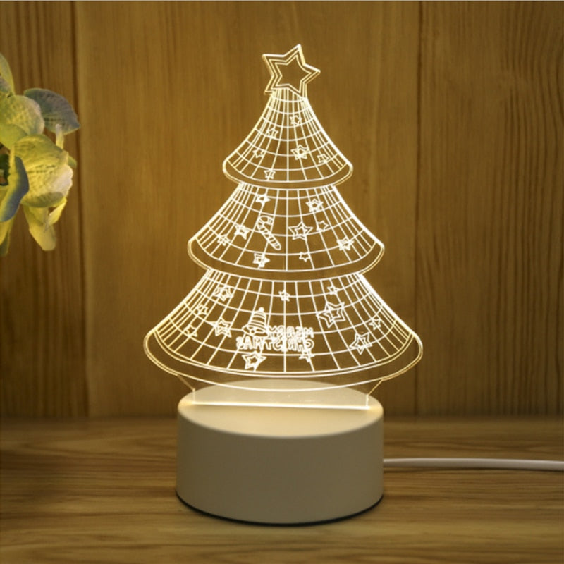 3D Acrylic Night Light for a Cozy Bedside Room Glow