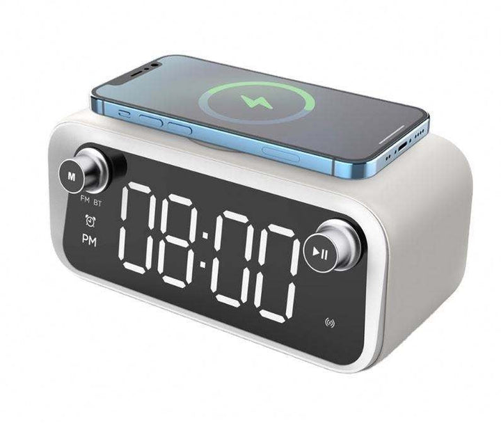 Wireless Charging Alarm Clock with Bluetooth Sync