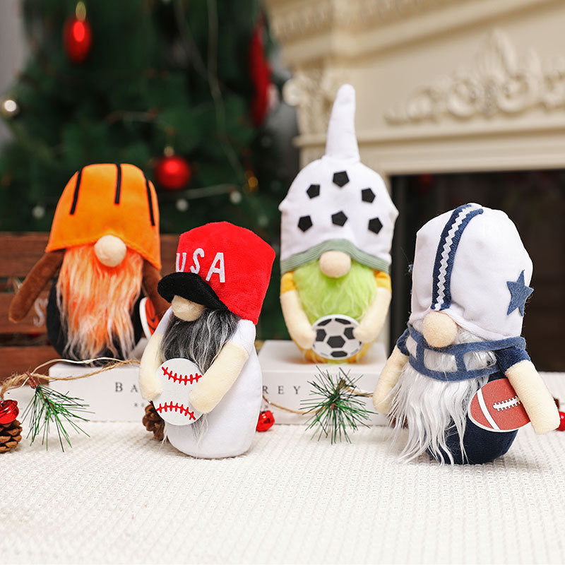 Sports Gnome Decor Set – 4-Piece Holiday Display