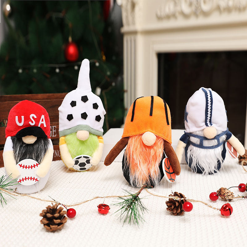 Sports Gnome Decor Set – 4-Piece Holiday Display