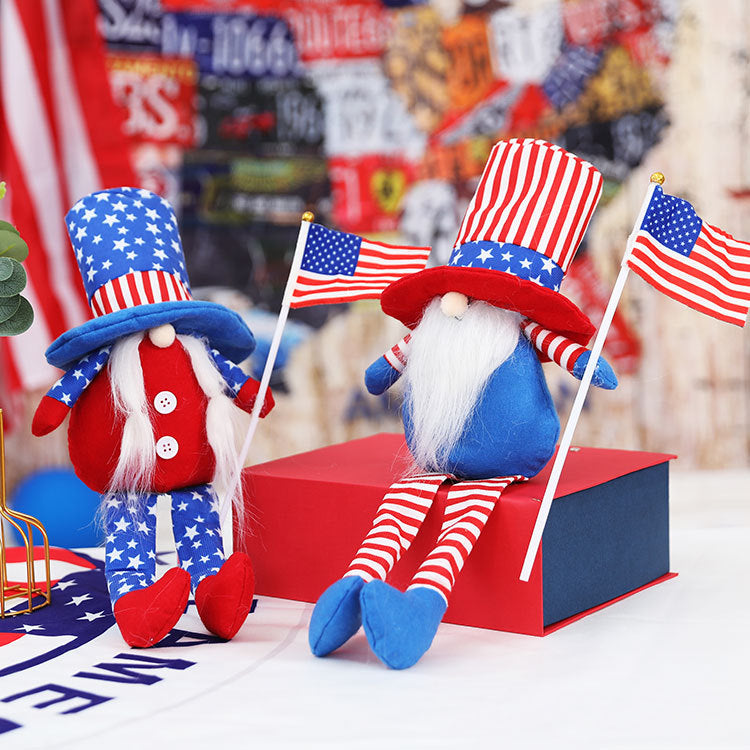 Patriotic Gnome Decor Set for Festive July 4th Style