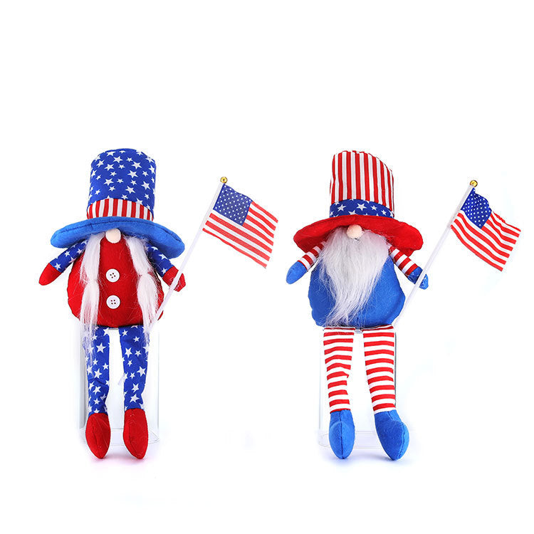 Patriotic Gnome Decor Set for Festive July 4th Style