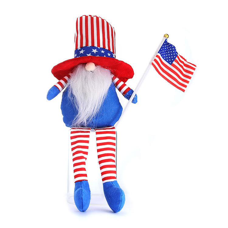 Patriotic Gnome Decor Set for Festive July 4th Style