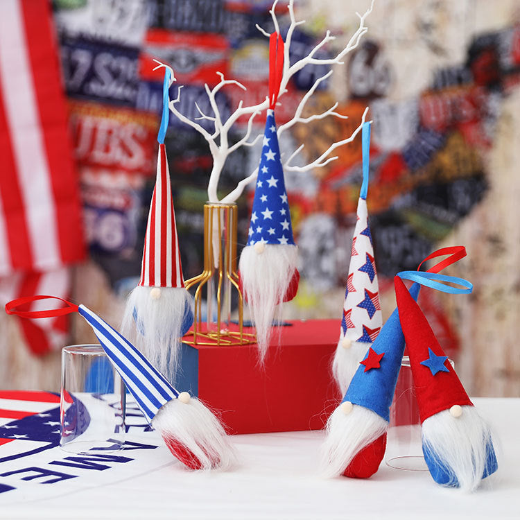 Patriotic Gnome Ornaments for Fourth of July Decorations
