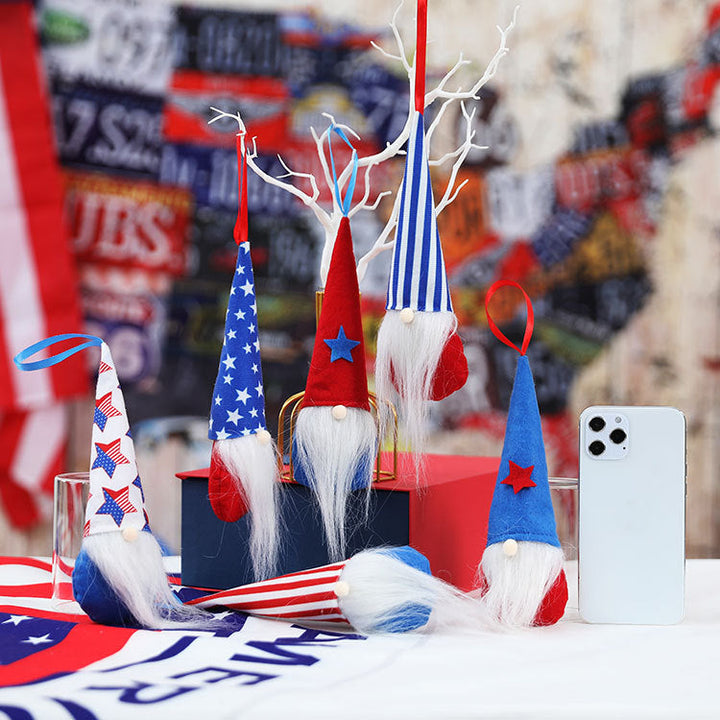 Patriotic Gnome Ornaments for Fourth of July Decorations