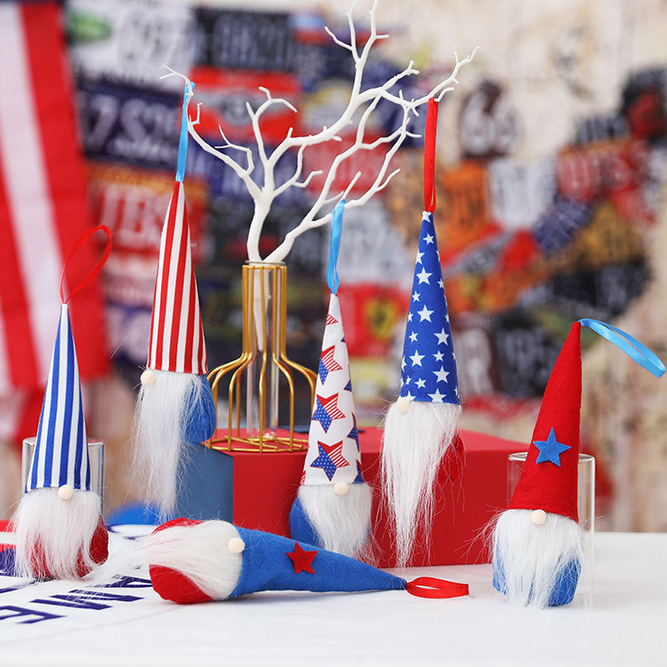 Patriotic Gnome Ornaments for Fourth of July Decorations