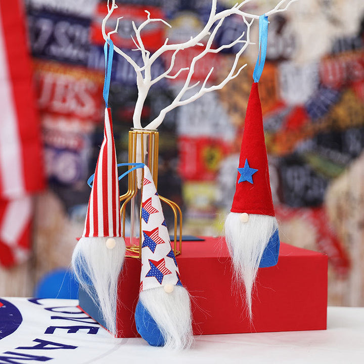 Patriotic Gnome Ornaments for Fourth of July Decorations
