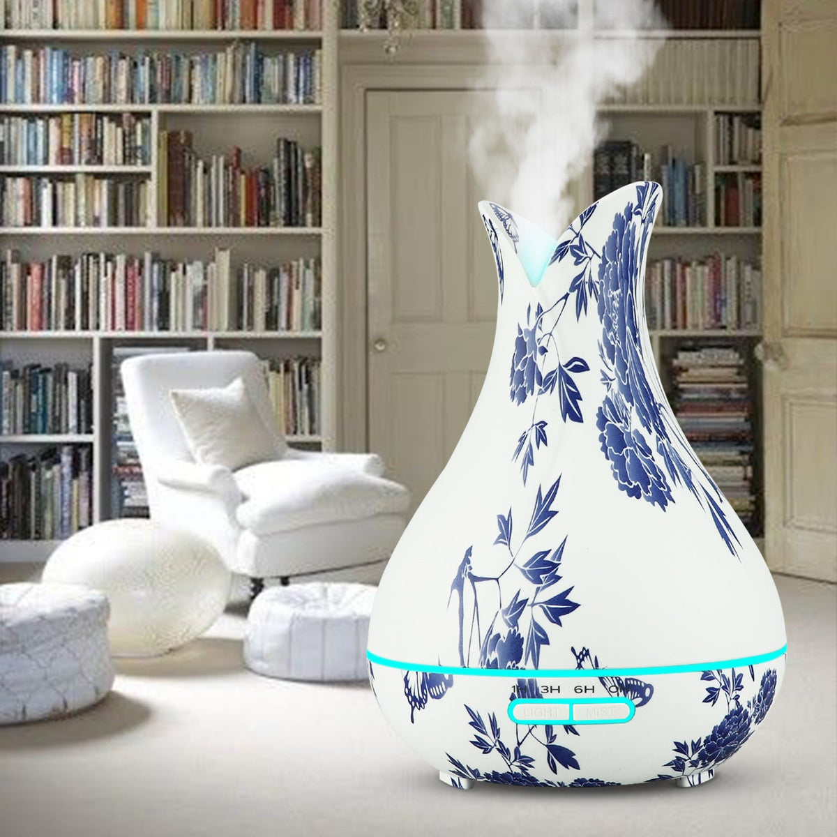 Porcelain Vase Aromatherapy Humidifier Diffuser Decor