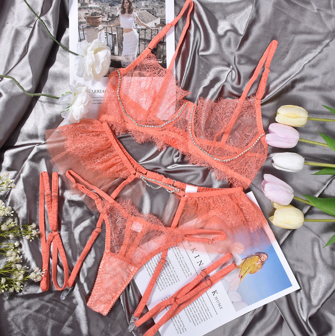 Women's Floral Lace Lingerie Set for Romantic Date Nights