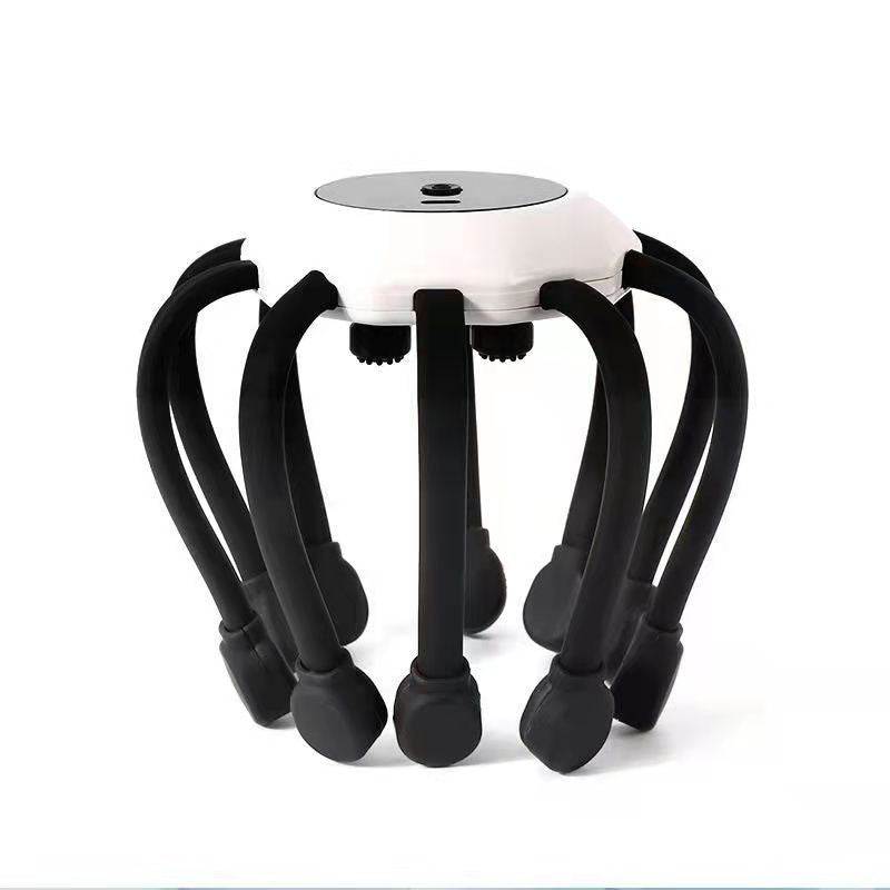 Electric Scalp Massager with 8 Silicone Arms for Stress