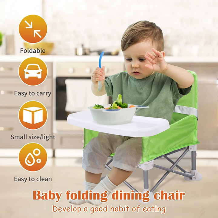 Portable Baby Dining Chair With Foldable Travel Seat