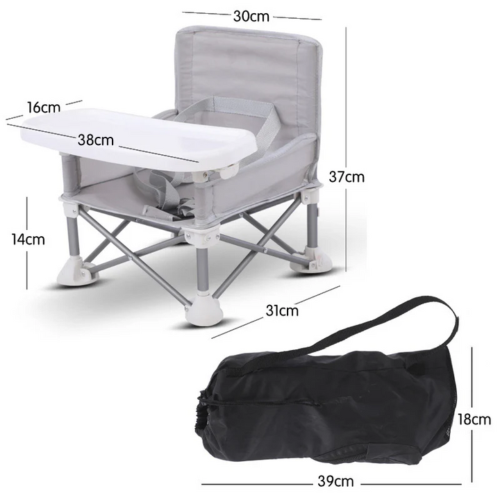 Portable Baby Dining Chair With Foldable Travel Seat