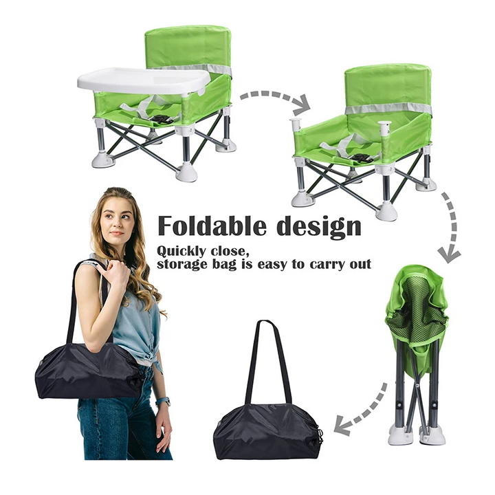Portable Baby Dining Chair With Foldable Travel Seat