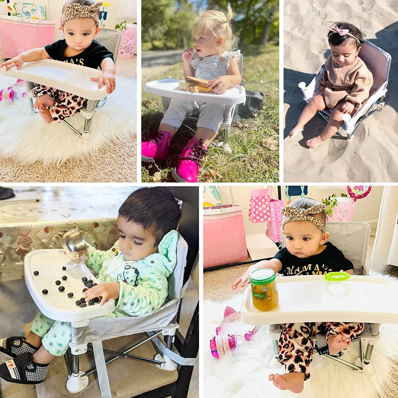 Portable Baby Dining Chair With Foldable Travel Seat