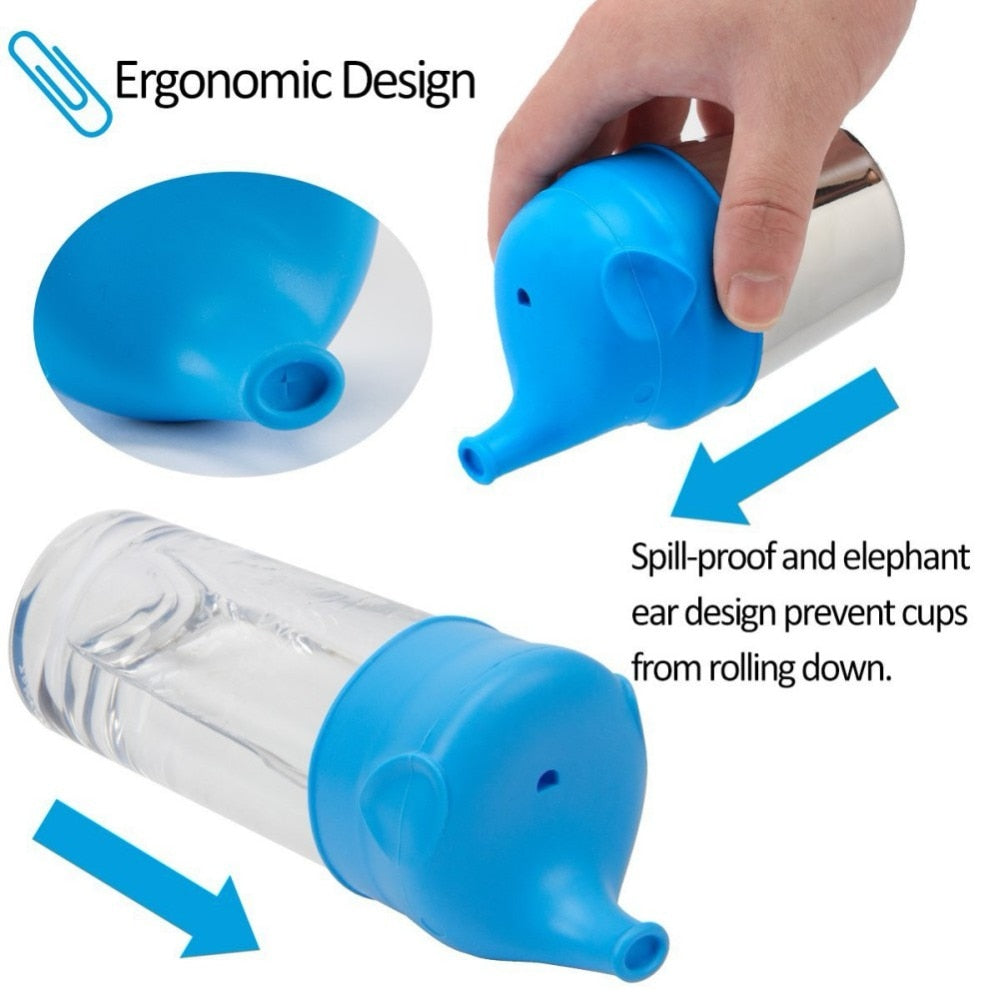 Stainless Steel Sippy Cup for Independent Drinking