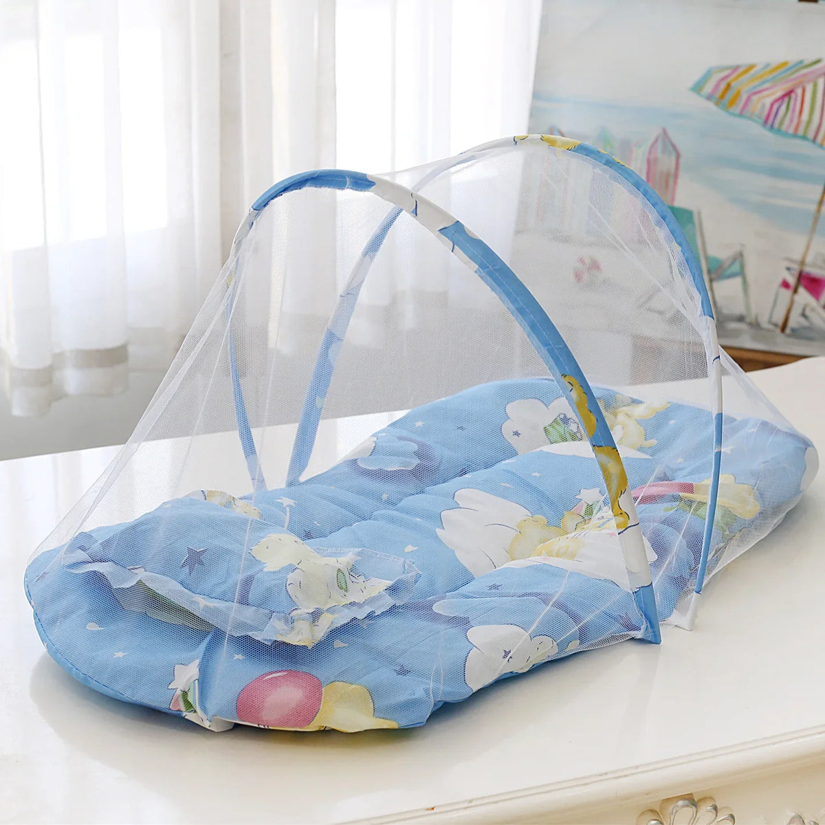 Portable Folding Baby Mosquito Net With Padded Base