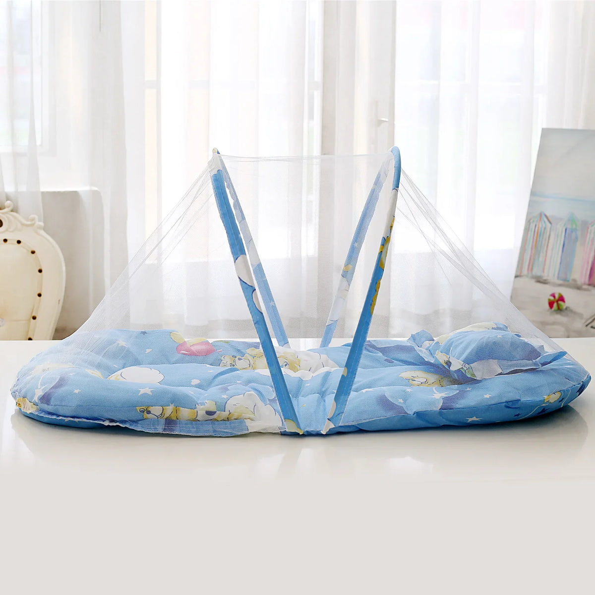 Portable Folding Baby Mosquito Net With Padded Base