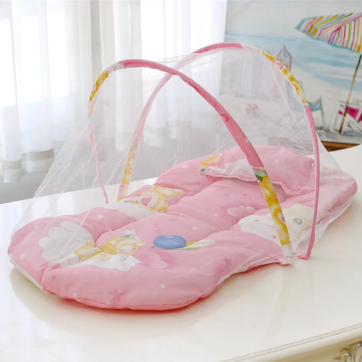 Portable Folding Baby Mosquito Net With Padded Base
