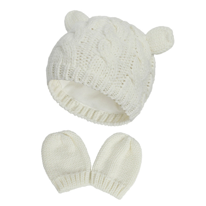Baby Winter Knit Hat & Mitten Set for 0-18 Months