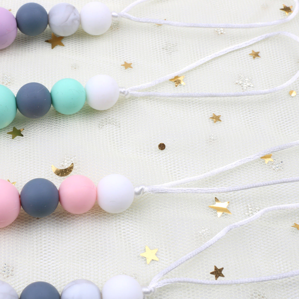 Silicone Dinosaur Pacifier Clip Chain for Easy Finding