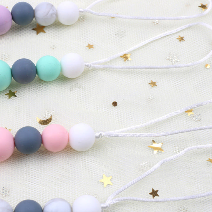 Silicone Dinosaur Pacifier Clip Chain for Easy Finding