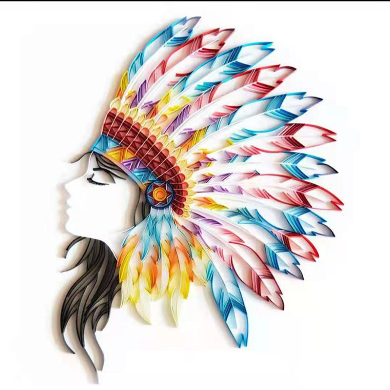 Acrylic Window Pendant – Colorful Feather Decor Gift