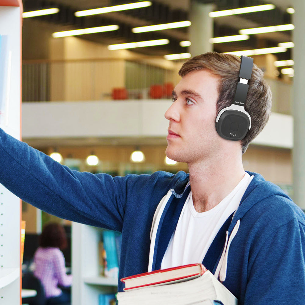 Foldable Wireless Headphones with NFC & 45-Hour Battery
