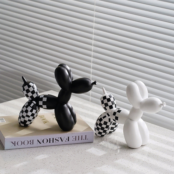 Balloon Dog Sculpture for Modern Monochrome Interiors